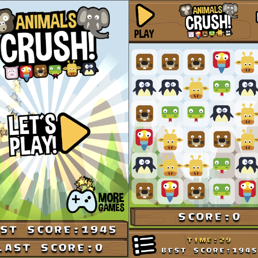 Animals Crush Match